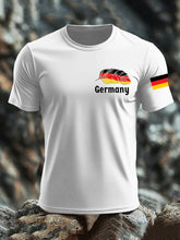 Bedrucktes T-Shirt mit deutscher Flagge für Frauen